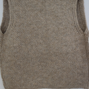 Beige Open Knit Vest