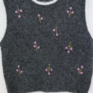 Grey Knit Vest