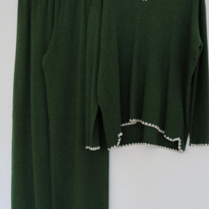 Green/White Knit Wear Full Fit